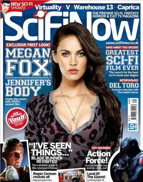 Megan Fox sulla copertina di SciFi Now Magazine